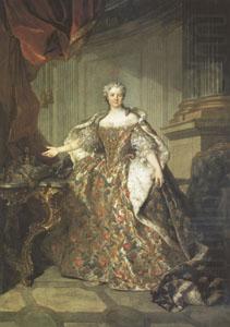 Louis Tocque Marie Leczinska Queen of France wife of Louis XV (mk05) china oil painting image